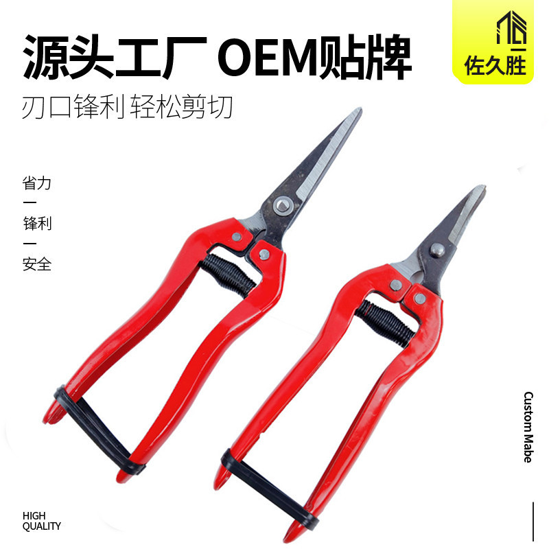 源头厂货直头葡萄采果剪摘果稀果疏花剪刀园林艺术剪刀稀果剪枝条