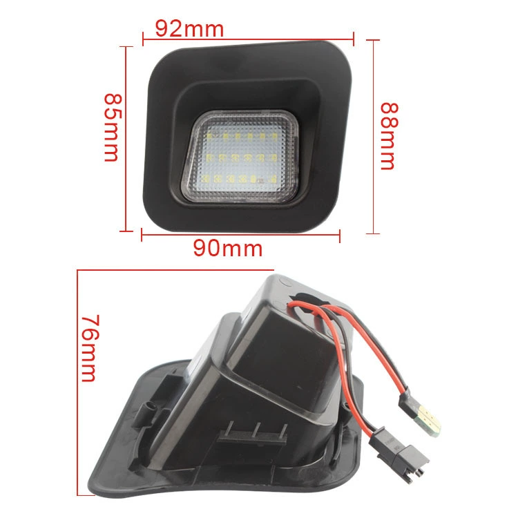 Подходит для Dodge RAM 1500 2500 3500 LED подсветка номера, светильник номера на прицеп
