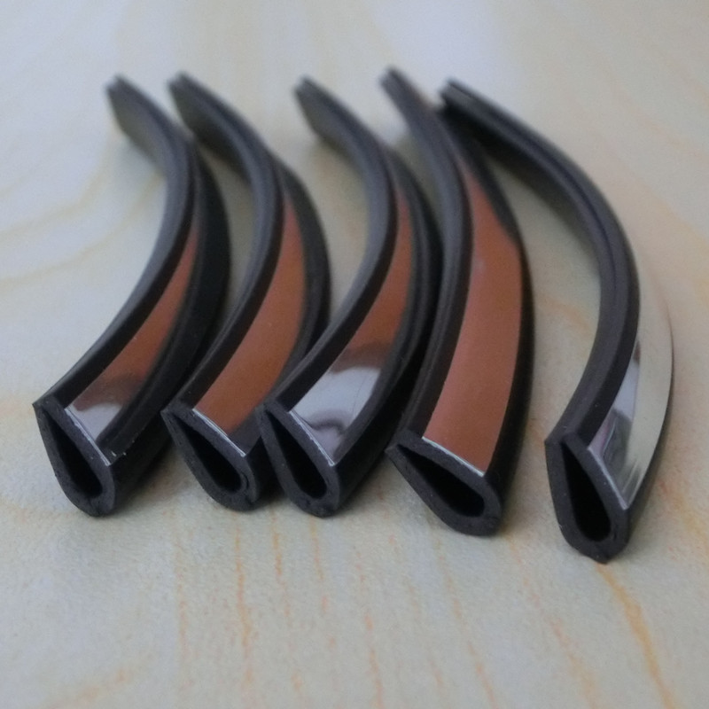 Tira de parachoques de la puerta del coche engrosada ensanchado universal puerta frontera cero sello decorativo protección tira de parachoques