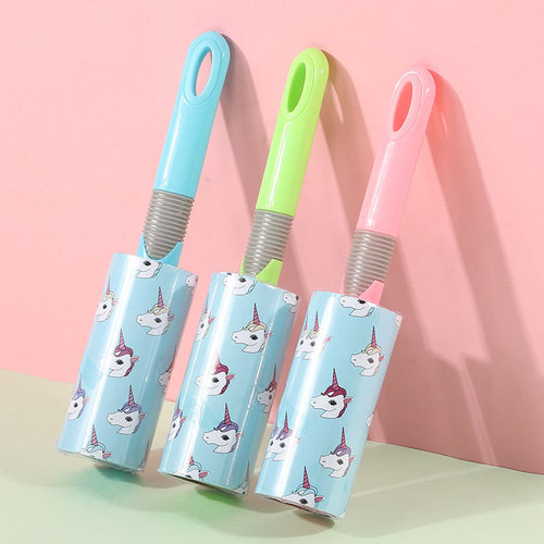 Amazon roller color handle detachable cat pet hair brush sticky device 40 sheets dog hair removal cleaning supplies