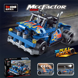 迪库 Warrior, конструктор, полицейская машина для мальчиков, гоночный автомобиль, модель автомобиля, фигурка, наука и технология