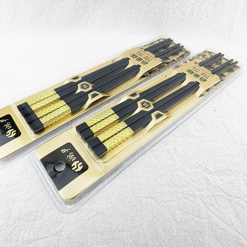 D2623 boutique 2 Doble Oro palillos boutique bambú palillos cocina comedor suministros Yiwu 2 yuanes dos yuanes