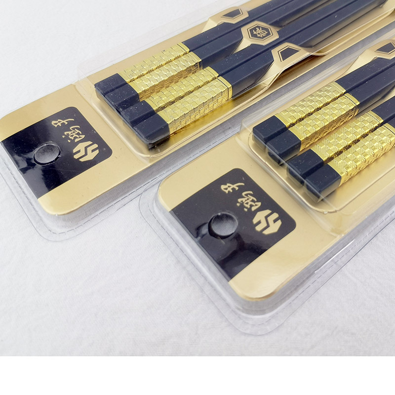 D2623 boutique 2 Doble Oro palillos boutique bambú palillos cocina comedor suministros Yiwu 2 yuanes dos yuanes