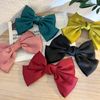 Black hairgrip with bow, summer big hair accessory, hairpins, internet celebrity