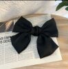 Black hairgrip with bow, summer big hair accessory, hairpins, internet celebrity