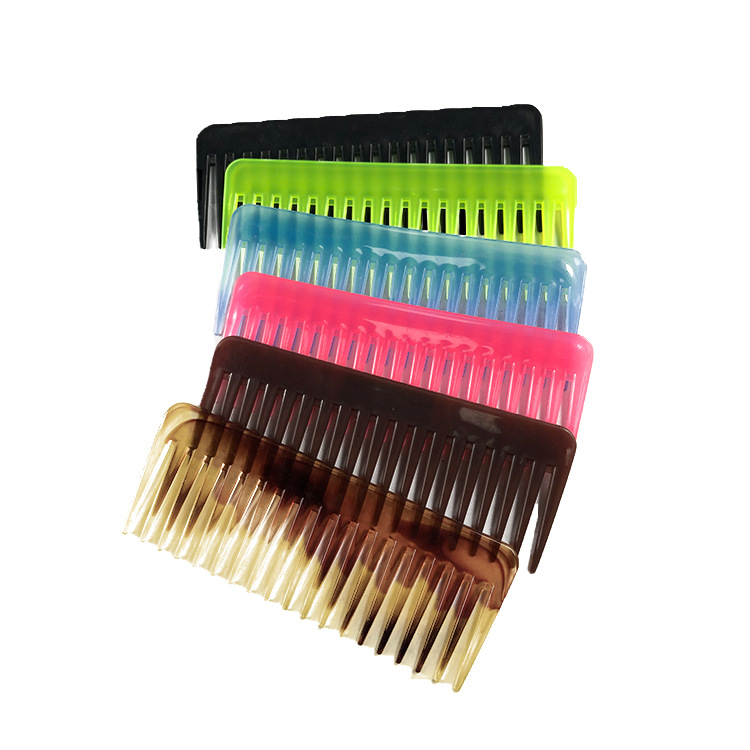 Peine de dientes anchos peine del pelo suministros de peluquería peine anti-Nudo peine del pelo peine plano peine de corte peine de dientes anchos