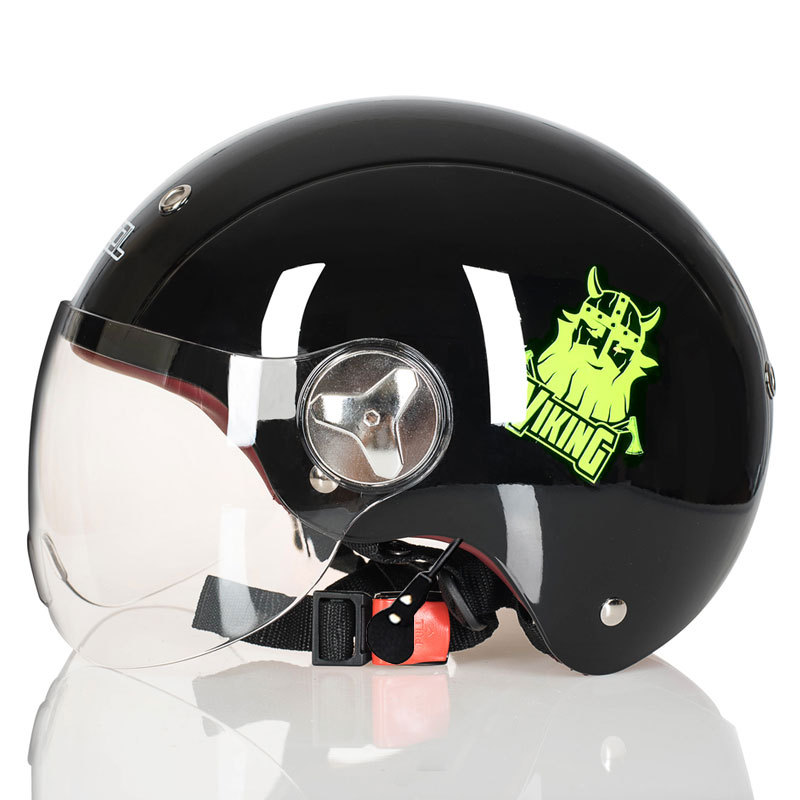 Casco de coche eléctrico mujer fábrica al por mayor verano batería coche casco ligero lindo personalidad medio casco motocicleta