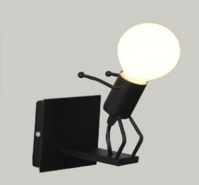 Estilo Europeo retro decorativo lámpara de pared pasillo lámpara corredor lámpara hierro estilo industrial espejo faro CAFÉ Tienda lámpara al por mayor