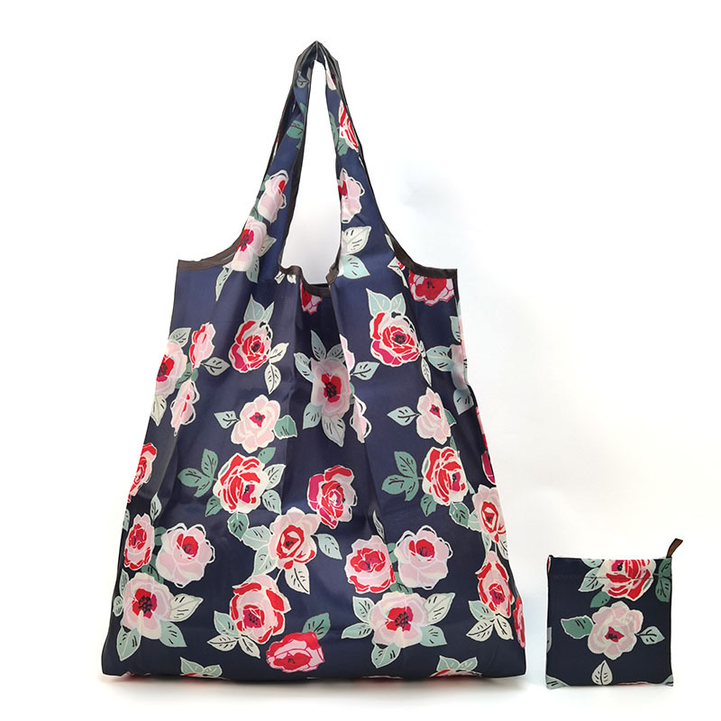 Bolso de compras de supermercado mediano de dibujos animados bolso verde bolso de moda bolso de compras plegable Portátil Bolsa de nylon impermeable image 13