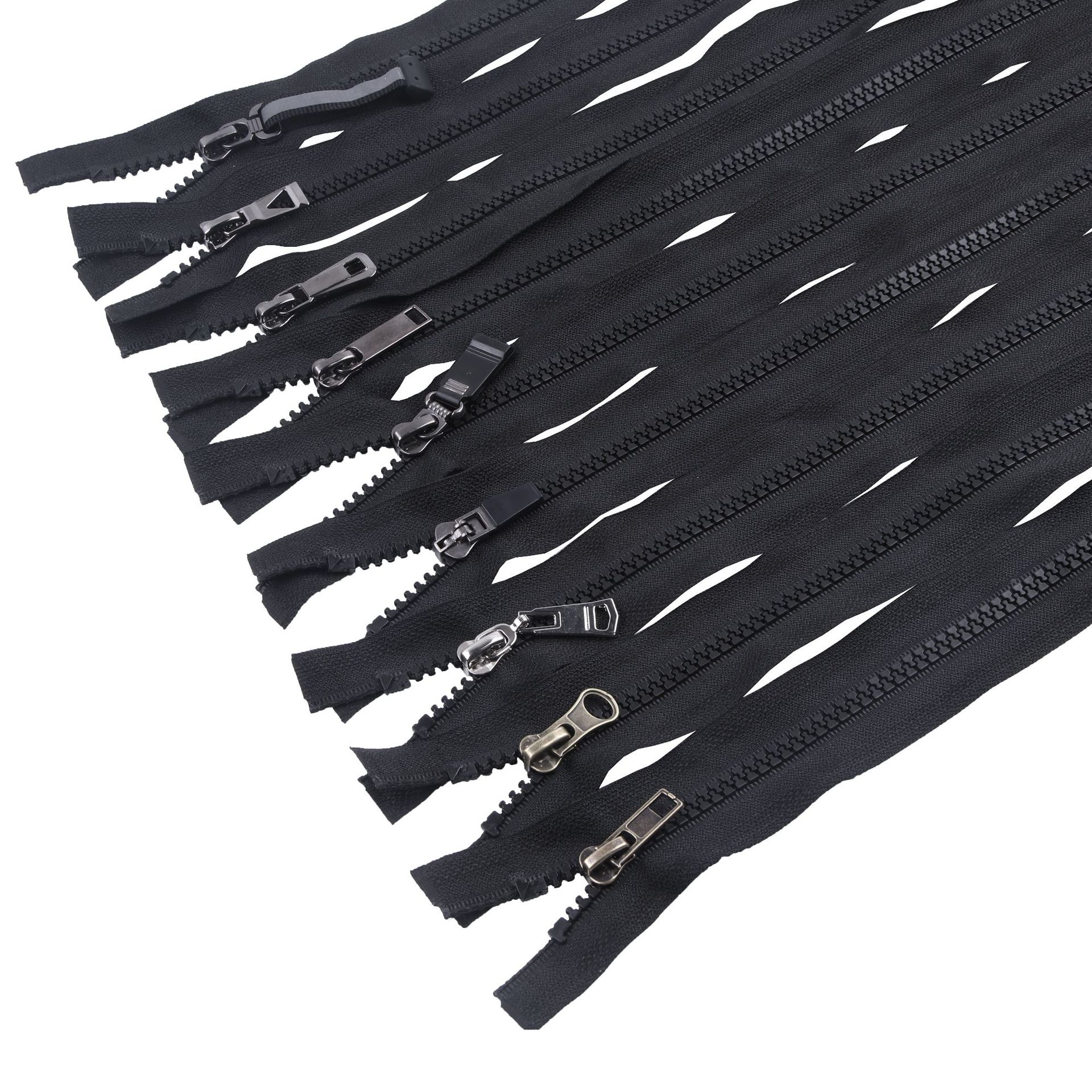 彩色树脂拉链厂家直销5号开尾夹克瑜伽服防晒衣校服自锁