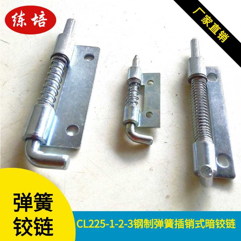 实惠门轴铰链 隐藏式机箱暗铰链 弹簧插销门轴铰链 手动弹簧拉销