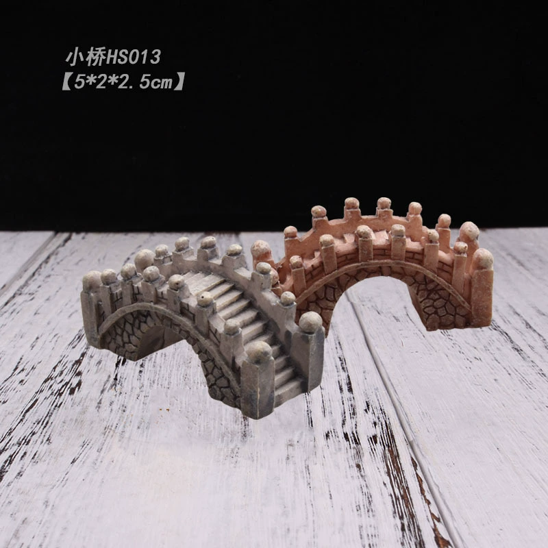 Мосовые микропейзажные аксессуары психологическое песочное оборудование для стола Смола мост DIY сборочные аксессуары реквизит для стрельбы маленький арочный мост