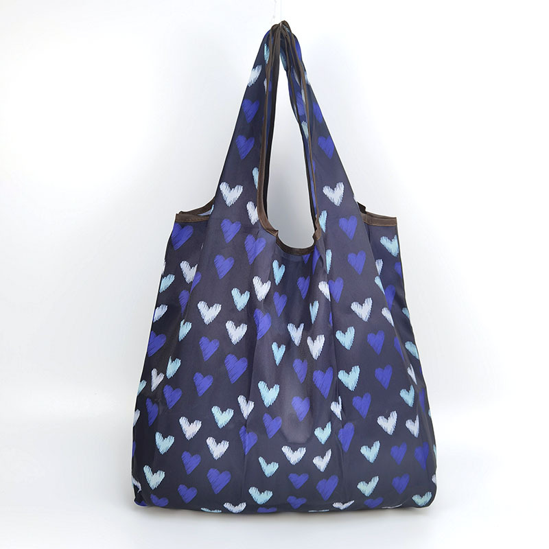 Bolso de compras de supermercado mediano de dibujos animados bolso verde bolso de moda bolso de compras plegable Portátil Bolsa de nylon impermeable image 32