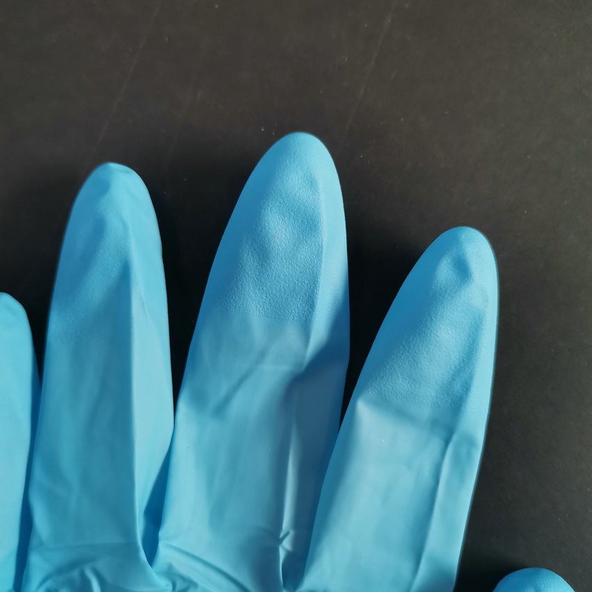 一次性国产9寸丁腈检查手套无粉工业家用指麻无尘车间适用防护