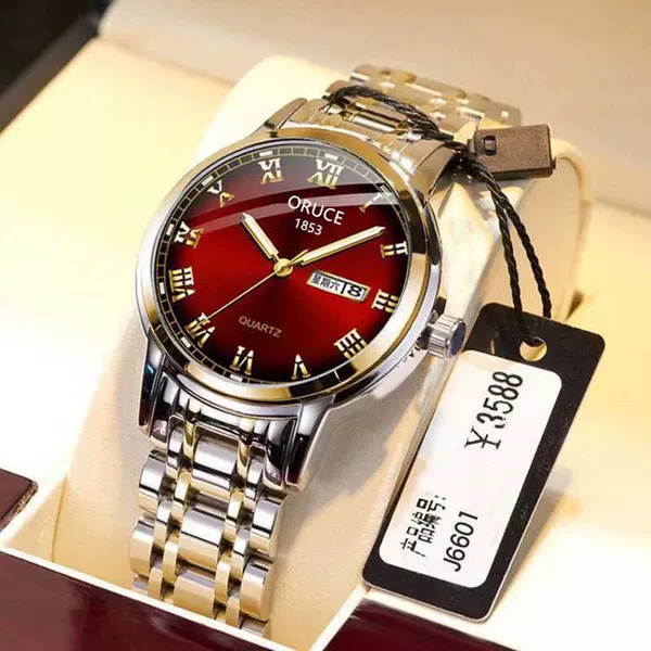 Roman gold with red face, men's style