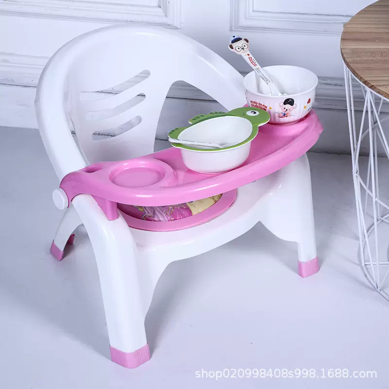 宝宝餐椅儿童靠背小椅小凳子防摔带响带餐盘半北欧吃饭餐桌椅