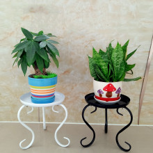 23#批发欧式单层落地式铁艺花架阳台客厅花盆架子简约加固小花架