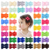 Children's accessory handmade, cute hairgrip with bow, hairpins, European style, 20 colors