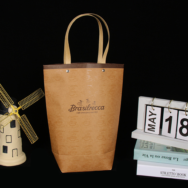 厂家批发牛皮纸袋 服装牛皮纸手提袋 礼品购物手提纸袋