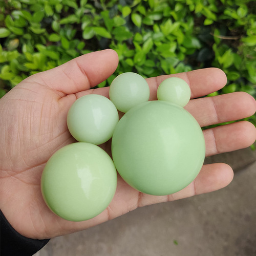 Natural Night Light Pearl Glow Stone Round Ornament Glow Ball Lighting Accessory Moonstone Raw Stone Handle Ball Fitness Ball