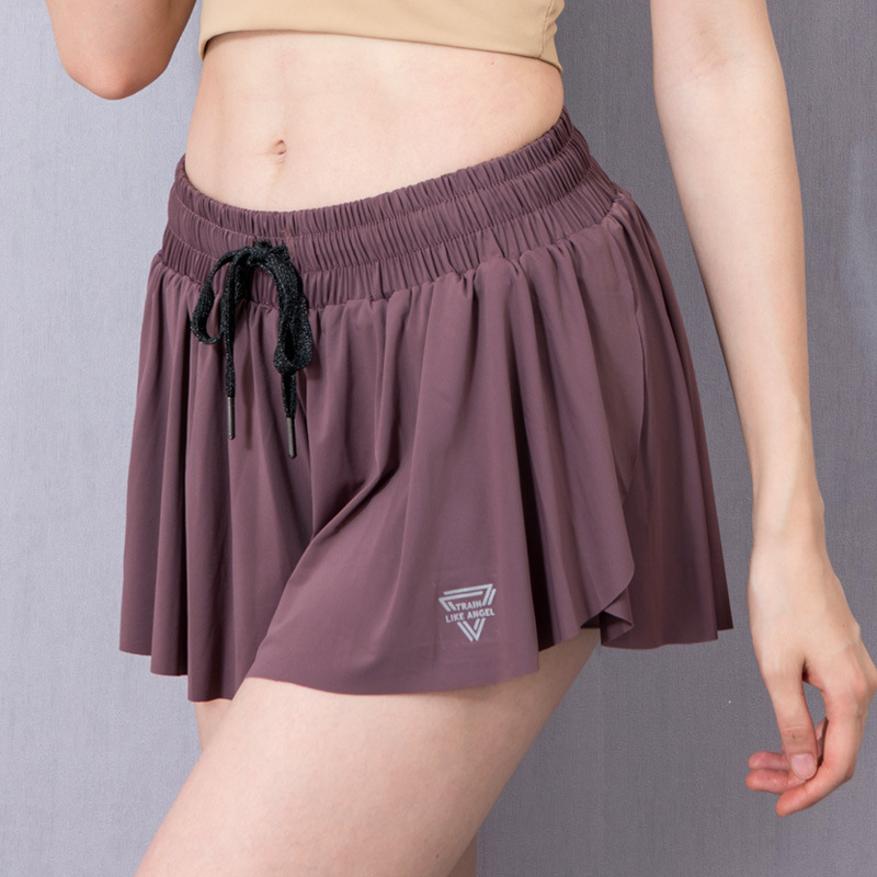 Sports Shorts Women's Summer Lightweight Draping Loose Outer Wear Naked Yoga Gym Running Quick-drying Anti-light Hot Pants