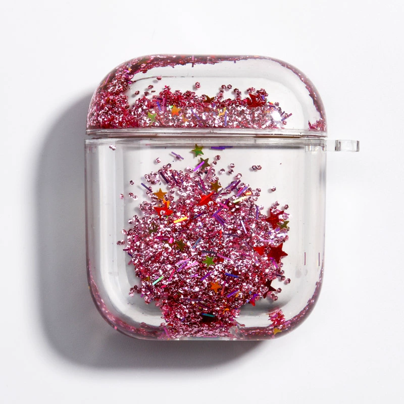 Protective case (Apple) AirPods 1/2/3/4/Pro — PC hard shell, glitter flow‑sand designs