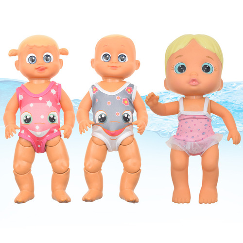 Cross-border new children's beach swimming pool swimming doll, summer interactive electric doll on the water