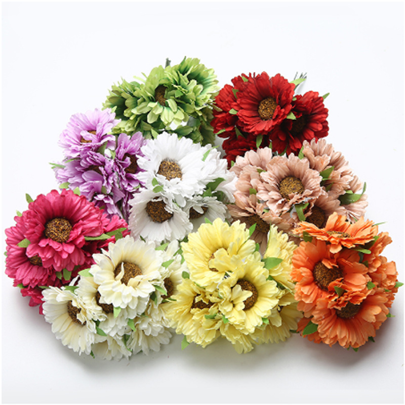 Simulation chrysanthemum bouquet African chrysanthemum silk flower…