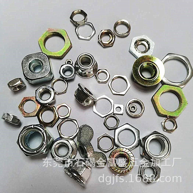 东莞厂家直销非标六角螺母/灯饰细牙超薄螺母/四方/蝶形焊接螺母