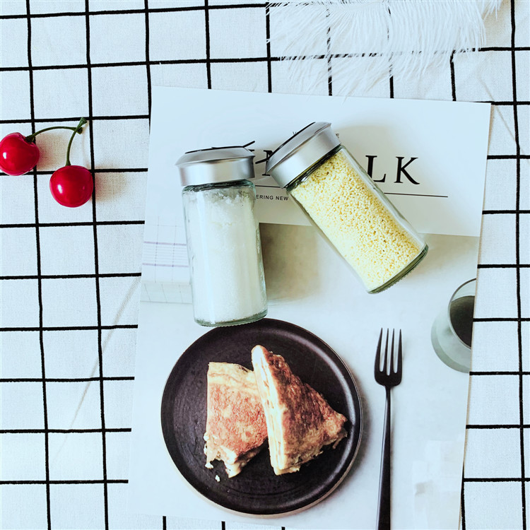 一件代发玻璃调料瓶 香料瓶 胡椒粉瓶 椒盐瓶 调味罐瓶