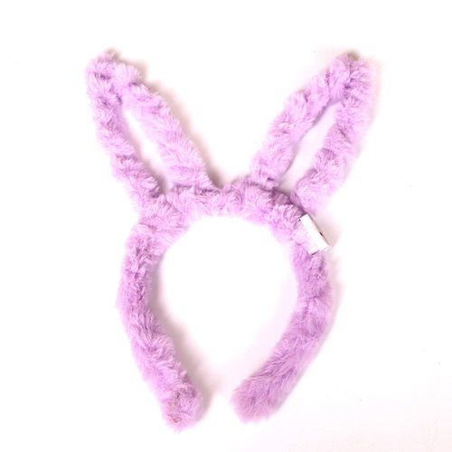 New style extended 14 lights plush rabbit ear headband luminous rabbit ear headband hair accessories street stall hot selling supply wholesale