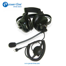头戴战术降噪耳机PTE-740可适配各种对讲机接头摩托海能达等