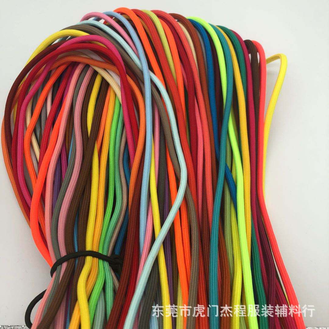 厂家现货直供 服装服饰涤纶5MM圆绳32锭涤纶圆绳 腰绳帽绳
