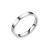 Brand ring stainless steel, silver glossy minimalistic accessory hip-hop style for beloved, Korean style, light luxury style, simple and elegant design