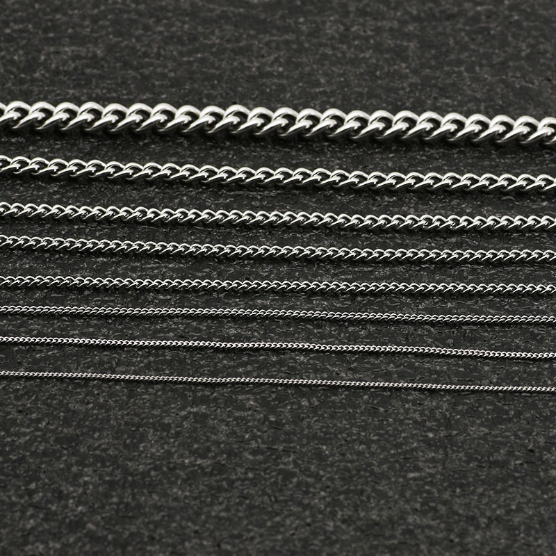 Edelstahl Cuban Twist Halskette Für Damen Und Herren_voghion.com