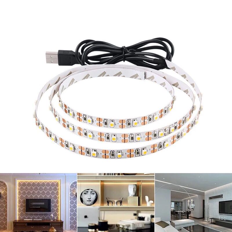 5Vusb Tv Background Light with 2835 Light with Colorful Flashing USB Light Strip Street Stall Light Clothing DIY Power Bank
