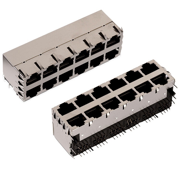 615096243321 ManufaCturers SuPPly WE Same 8P8C Double-layer 12-Port RJ45 Lan ConneCtor