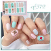 Cartoon matte nail stickers, waterproof fake nails for nails, new collection, with little bears