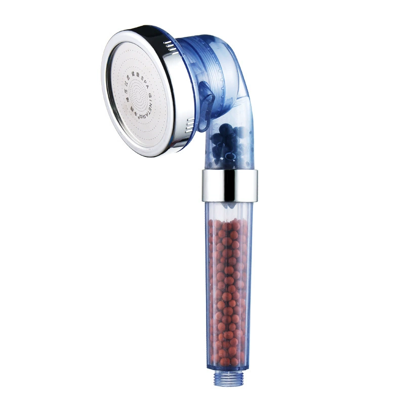 Shower head negative ion rain & handheld, 4–5-gear adjustable, black, filter options