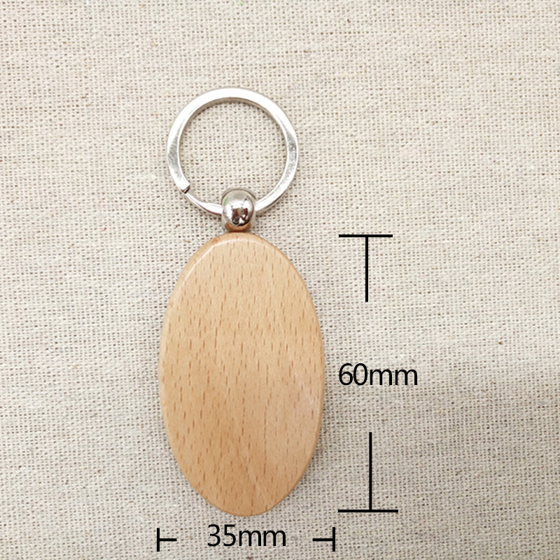 Llavero de madera de haya llavero de madera LOGO de madera clave colgante de publicidad regalo promocional llavero de madera
