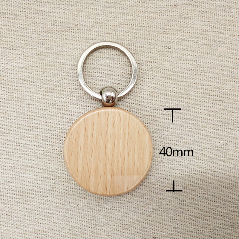 Llavero de madera de haya llavero de madera LOGO de madera clave colgante de publicidad regalo promocional llavero de madera
