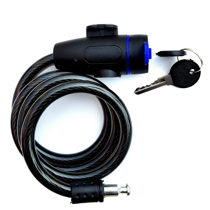 Gift steel ring key non-substitute frame lock bicycle bicycle cable lock hardware tools riding supplies
