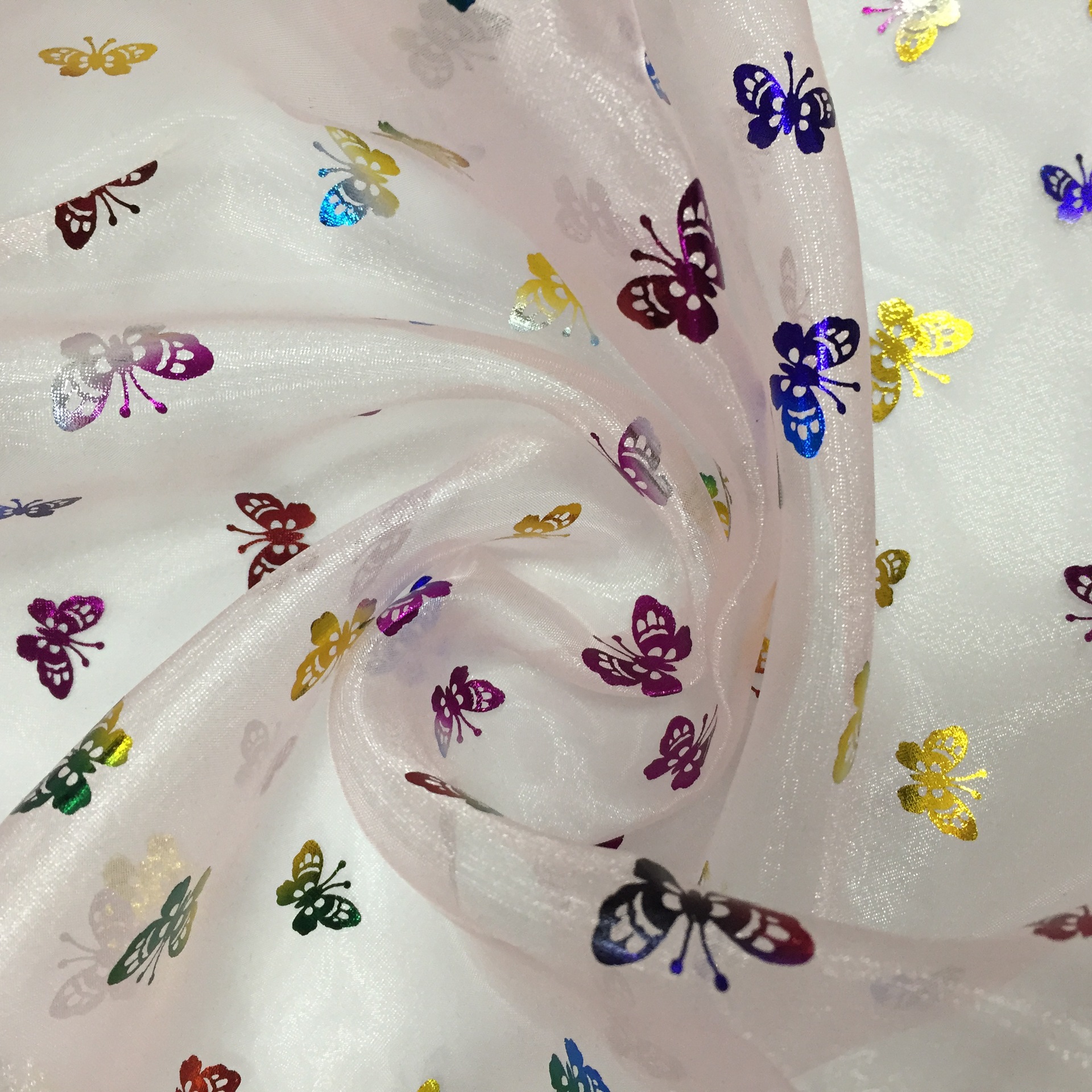 HLTJ10   七彩烫   七彩蝴蝶花型   三股纱  厂家销售  各种规格