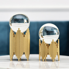 創意北歐輕奢水晶球擺件現代客廳電視櫃玄關酒櫃歐式家居裝飾品