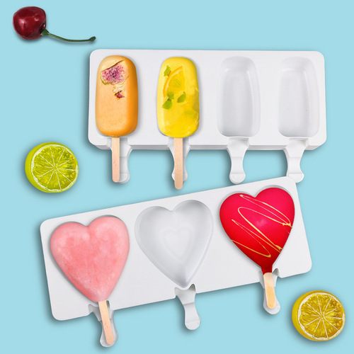 Sanxin oval ice cream silicone mold DIY cheese stick popsicle ice cream popsicle grinder baking tool