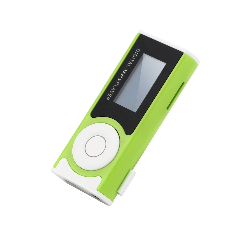 MP3 player, compact clip-style, TF card support, USB rechargeable (student gift)
