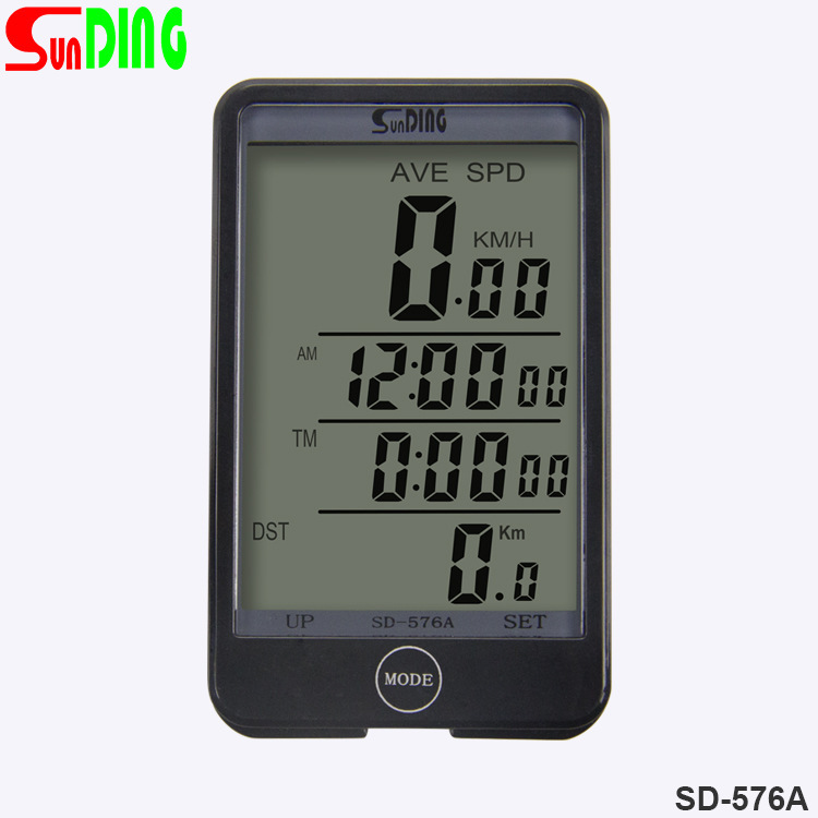 SundingSD-576A shundong bicicleta código medidor con cable pantalla táctil grande chino e inglés bicicleta temporizador