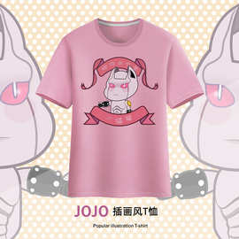 jojo的奇妙冒险T恤承太郎吉良吉影t恤女纯棉杀手皇后潮流日漫风