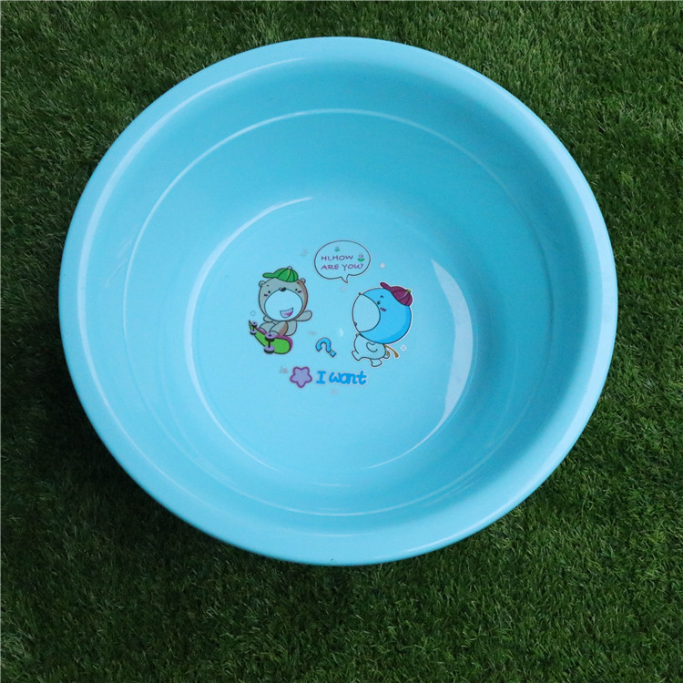 in stock Wholesale Household 47CM Thickened Plastic Basin Washbasin Laundry Basin Stall Promotional Plastic Basin