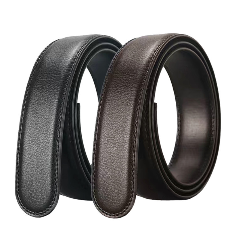 Men's Automatic Belt Strip Light Ultrafine Cloth Belt Body 110-170 Extra Long Size Pants with No Buckle Cross-border Foreign Trade